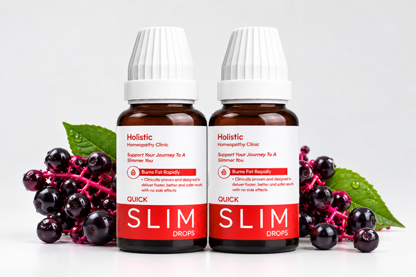 Two bottles of Quick Slim Drops with elderberries - 40-Day Slim Drops Challenge, Pack of 2