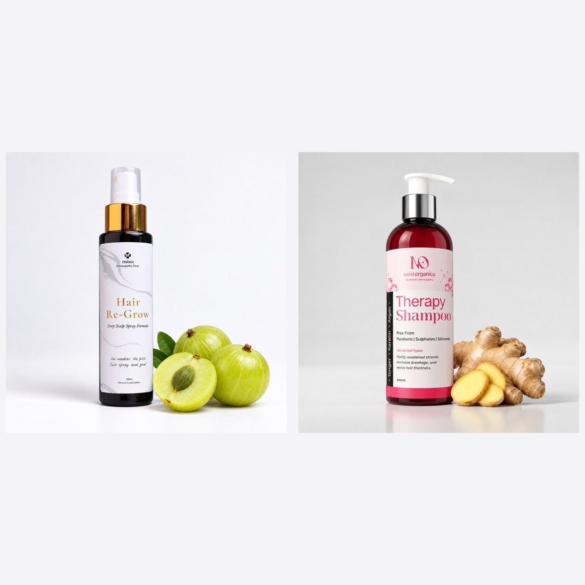 Hair Re-Grow Spray and Therapy Shampoo bundle