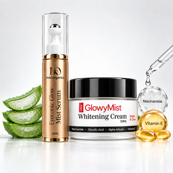 Dark Circle Bundle - Eyeconic Glow Mist Serum 15ml and Ultra GlowyMist Whitening Cream 50ml