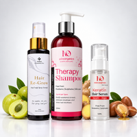 Hair Care Bundle - Hair Re-Grow Spray 100ml, Therapy Shampoo 200ml and Keratin Hair Serum 50ml