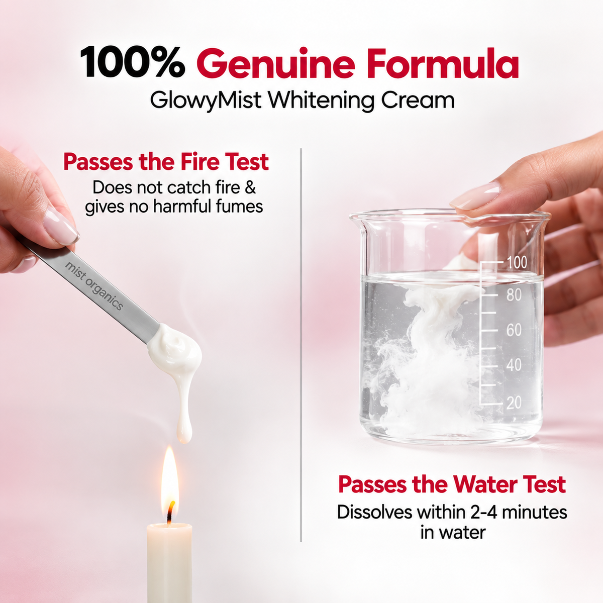 100% genuine formula - passes the fire test and the water test