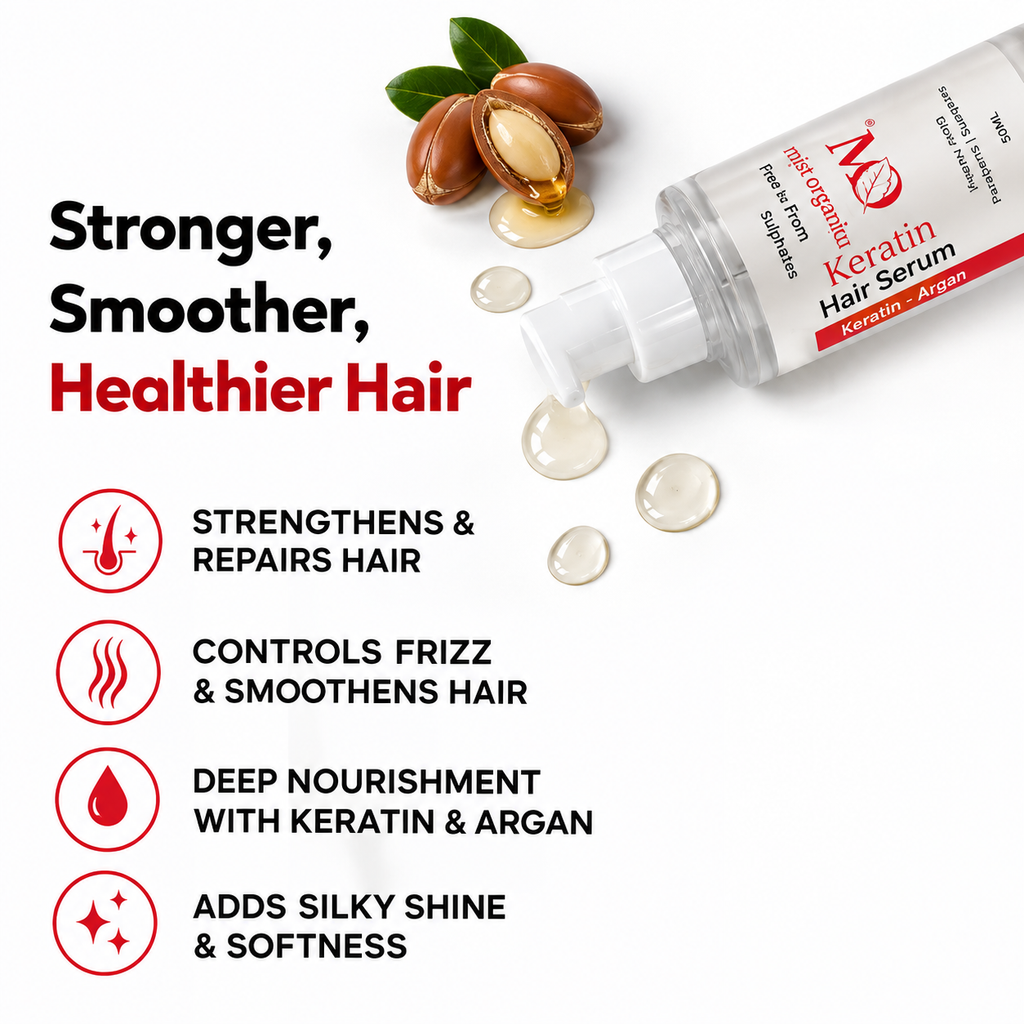 Stronger, smoother, healthier hair - strengthens and repairs, controls frizz, deep nourishment with keratin and argan, adds silky shine