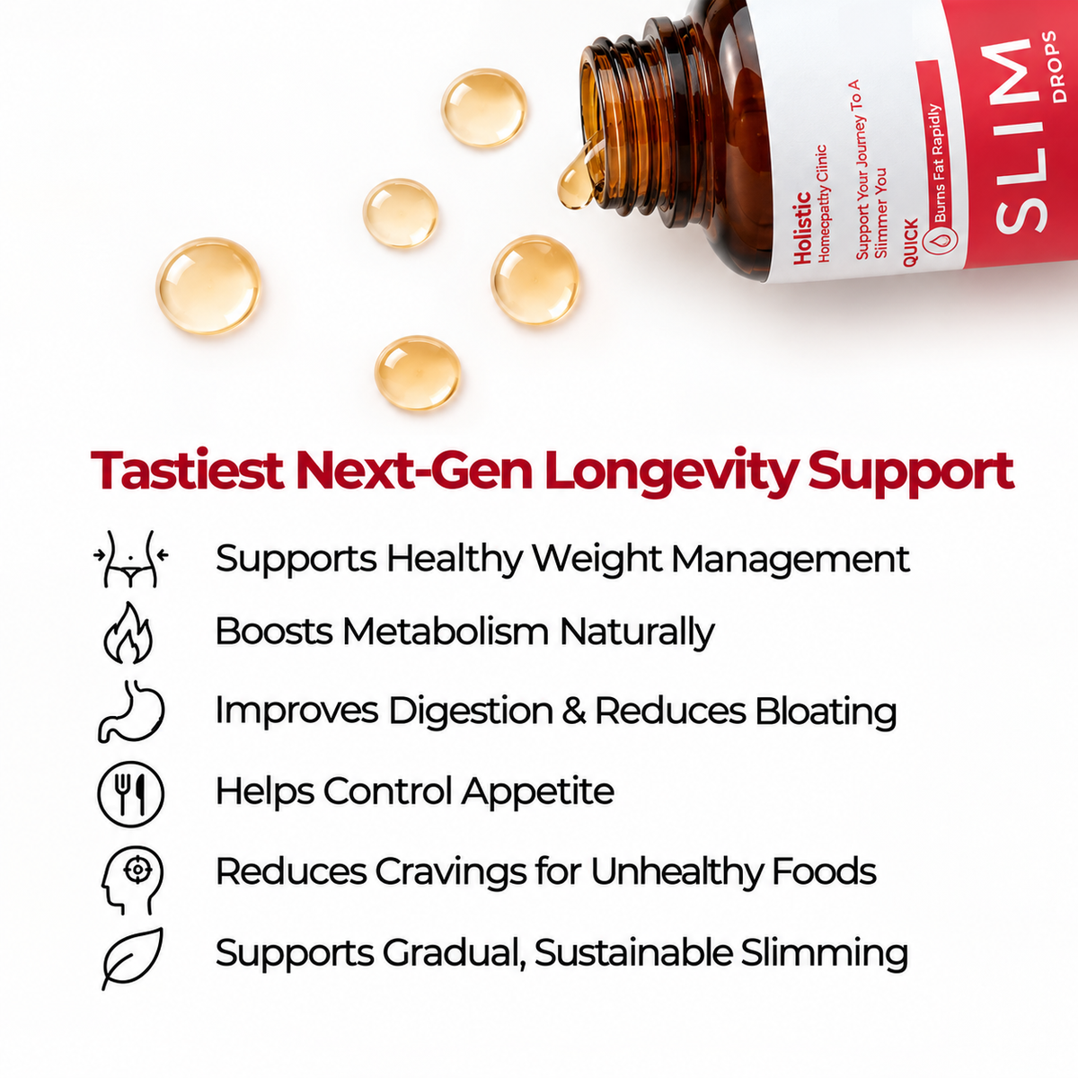 Benefits: supports weight management, boosts metabolism, improves digestion and controls appetite