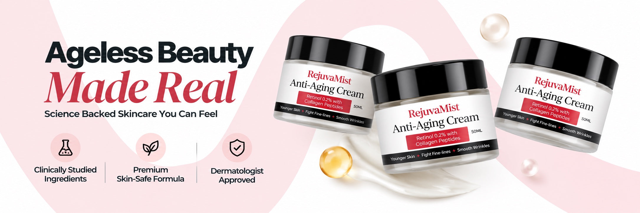RejuvaMist Anti-Aging Cream - science backed skincare you can feel
